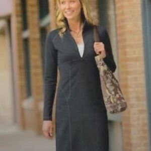 Athleta Dark Gray Long-Sleeve Top